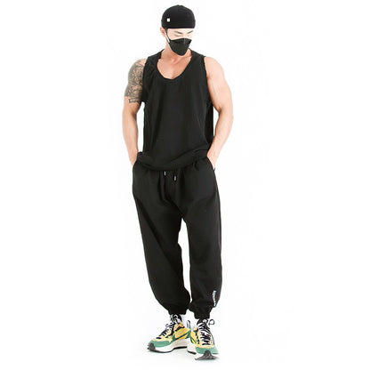 Muscle Men Sports Pants Training Basketball Running Loose Korean Version Of Casual Fitness Pants Fashionable Fitness Pants