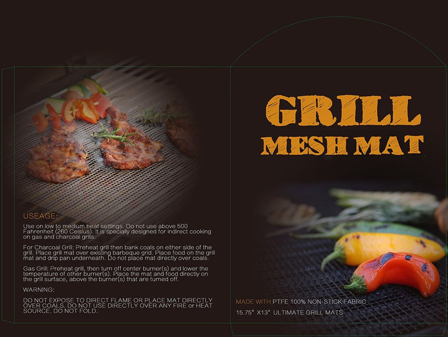 50PCS Non-Stick High Temperature Resistant BBQ Grid Pad Barbecue Mesh Reusable Easily Cleaned Cooking Pads Baking Grill Tool