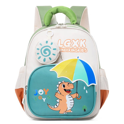Mochila Infantil Dinossauro Nova Jardim de Infância Casual Bonito Moda Mochila Meninos Meninas Presente de Aniversário de Férias Adequado para Pré-escola