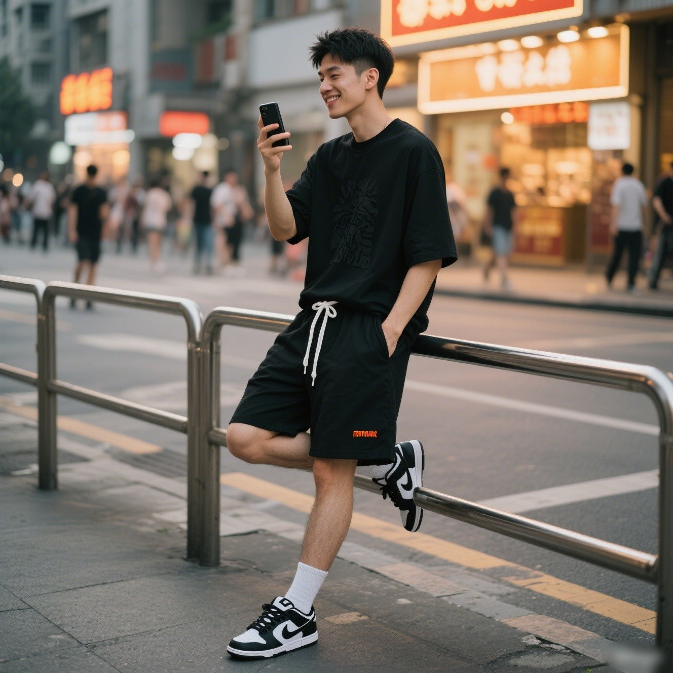 Summer Men'S Large Size Casual Shorts Beach Pants Running Sport Straight Short Pants Male Thin Sweatpant Leisure Loose Shorts