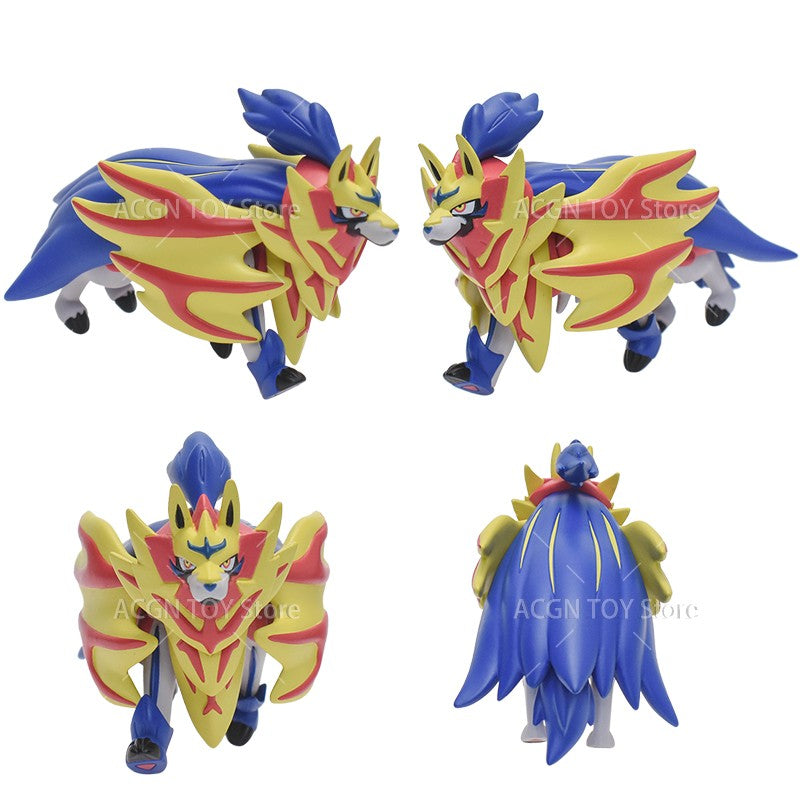 Bonecos e figuras de ação Pokémon TOMY originais: Zacian, Zamazenta, Reshiram, Arceus, Lunala, Rayquaza, Giratina, Zygarde, Palkia, Kyogre - Brinquedos de PVC