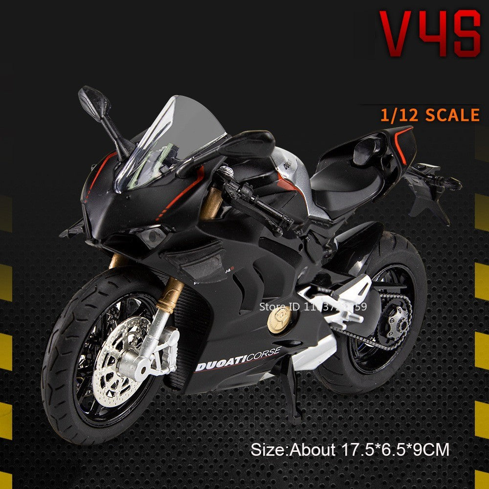 1:12 Scale Sportster S Modelos de Brinquedo de Moto Metal Fundido V4S Motocicletas em Miniatura com Absorção de Choque Pneus de Borracha para Presentes de Meninos