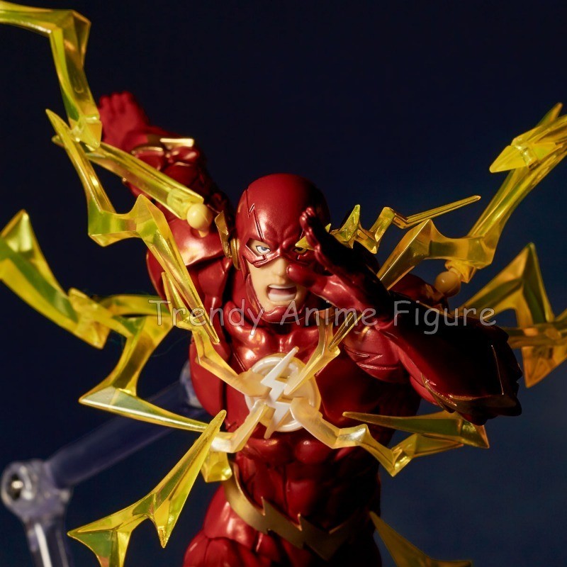 Revoltech Amazing Yamaguchi Flash Action Figure Articulado 17cm Flashpoint Modelo Kaiyodo Flash Bonecos Coleção Brinquedo Presentes de Fim de Ano
