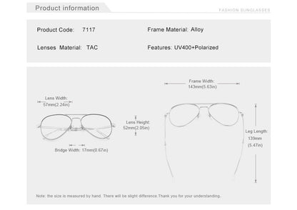 KINGSEVEN Pilot Alloy Men‘s Sunglasses Polarization UV400 Anti-reflection Full Frame Parsnip Glasses Women Retro Luxury Eyewear