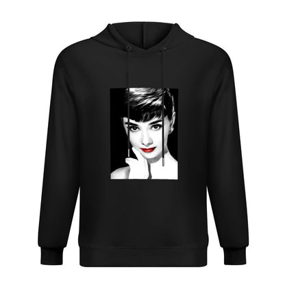 Audrey Hepburn Lips Hoodie autumn clothes for men men's sweat-shirt male clothes graphic hoodies