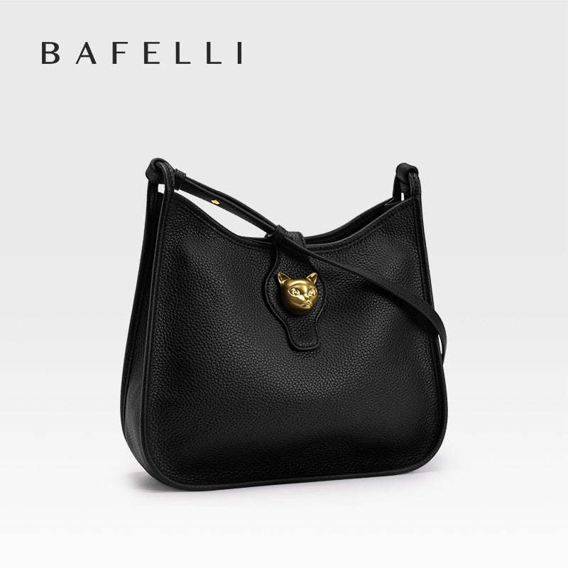 BAFELLI New Women's Natural Cattle Leather Bucket Bag - Versatile & Chic Shoulder & Crossbody