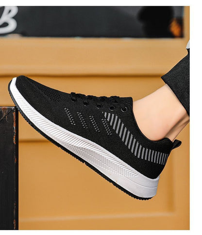 Men's casual shoes, 2025 trendy and fashionable sports shoes, breathable running shoes, outdoor walking training tennis shoes