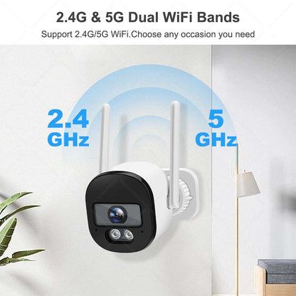 4MP Tuya Bullet Camera 2.4G/5G WiFi Surveillance Camera Outdoor Security Protection Mini CCTV Cam SmartLife Video Cameras Alexa