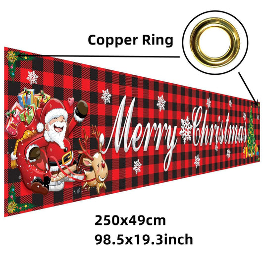 Happy Halloween Banner 250cm Long Hanging Halloween Banner with Pumpkin Terror Bloody Handprint Decor for Yard Indoor Outdoor