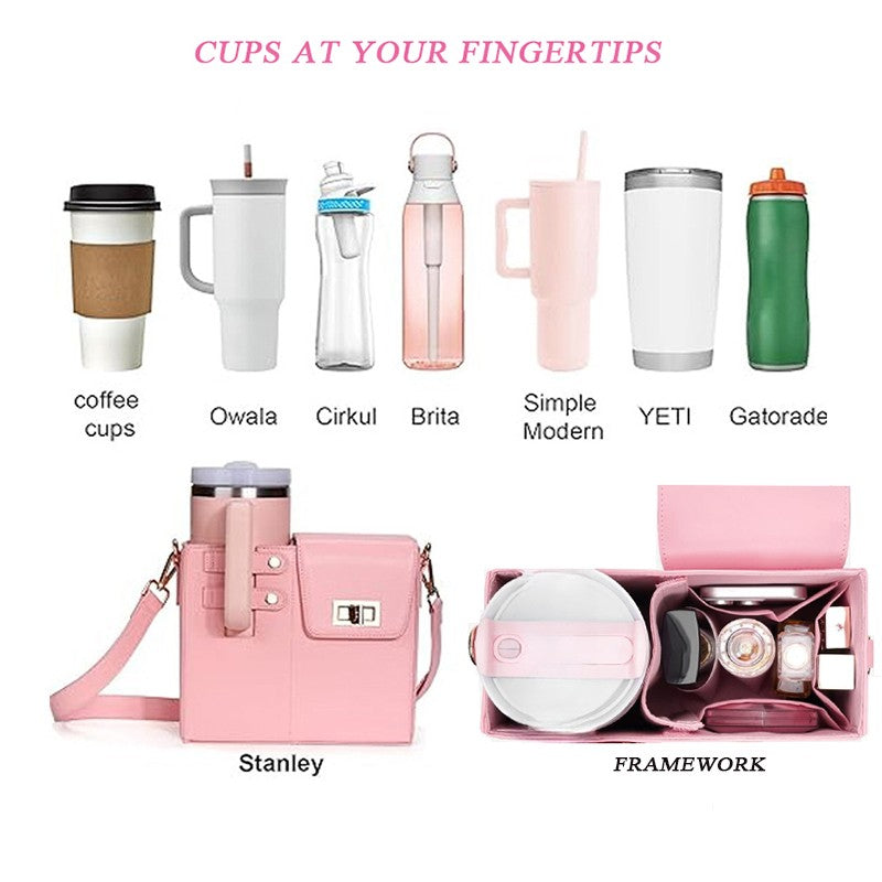 Water Bottle Bag Outdoor Portable Crossbody Multifunctional Universal Protection Pouch Single Shoulder Solid Color Storage