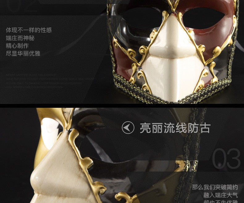 Venezia mask masquerade party adult full face Halloween mask creative new party European and American manufacturers