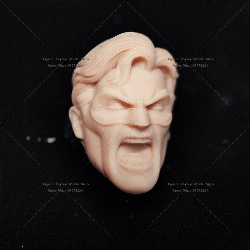 1/12 Quadrinhos Lanterna Verde Design de Máscara Escultura de Cabeça Masculina Não Pintada Guy Gardner Modelo Branco Brinquedos Para Corpo 6" Ml Shf Mezco