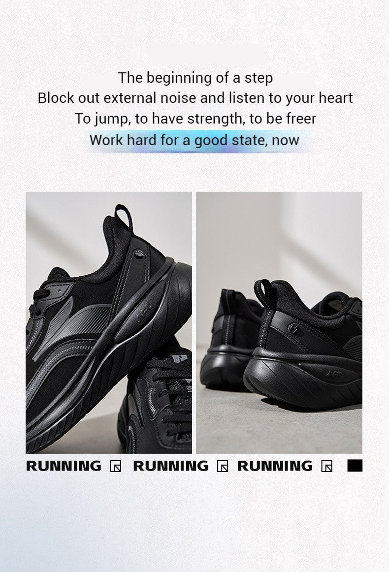 361 Degrees SoftFlow 3 Men's Running Shoes Autumn Leather Lightweight Shock-absorption Fitness Commuting Sneakers Male 672432232