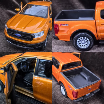 Bburago Edição Limitada 1:27 Modelo de Carro Ford Ranger 2019 Picape, Réplica em Miniatura de Veículo de Luxo, Figura de Brinquedo para Crianças, Presente de Natal