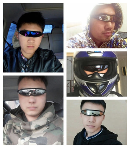 X-men Individuality Cycling Sunglasses for Men Mercury Lens Laser Glasses Travel Windproof Women's Sunglasses Robots Eyewear