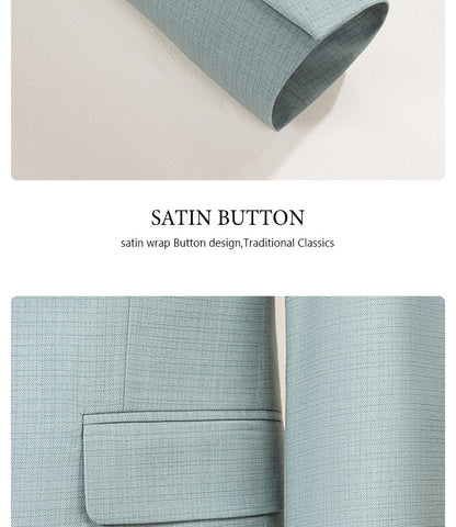 ST Cassy High Quality Men's Suit Summer thin Green  Slim Fit Formal Business Office Men's Suits?jacket+Vest+Pants?