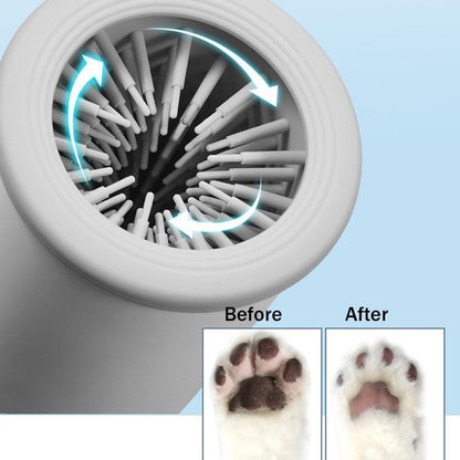 Lavador Portátil de Patas para Cães Limpador Automático de Patas de Animais de Estimação Massageador Elétrico de Patas Recarregável USB Projetado para Cães e Gatos Pequenos a Médios