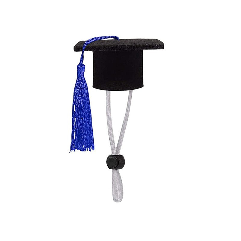 Chapéu de Formatura Pequeno Animal Mini Chapéu de Bacharel com Borla Boné de Estimação Fofo Gravata Borboleta para Gatinho Hamster Acessório de Fantasia para Fotos