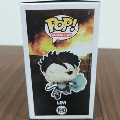 Genuine Funko Pop Attack On Titan Levi 1993 Action Anime Figure Levi Q Version Statue Doll Decor Limited Edition CollectToy Gift