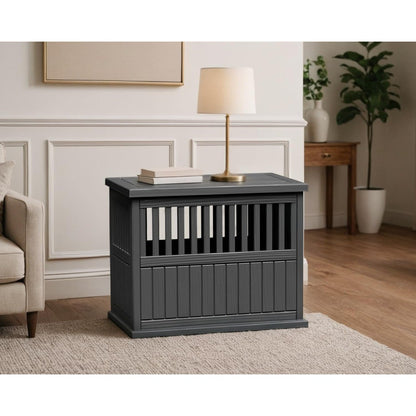 Caixa de Cachorro 30 polegadas, Móvel, Gaiola Canil para Cães de Grande Porte com Fechadura, Gaiola Decorativa para Cães, Mesa Lateral para Cães Pequenos/Médios,