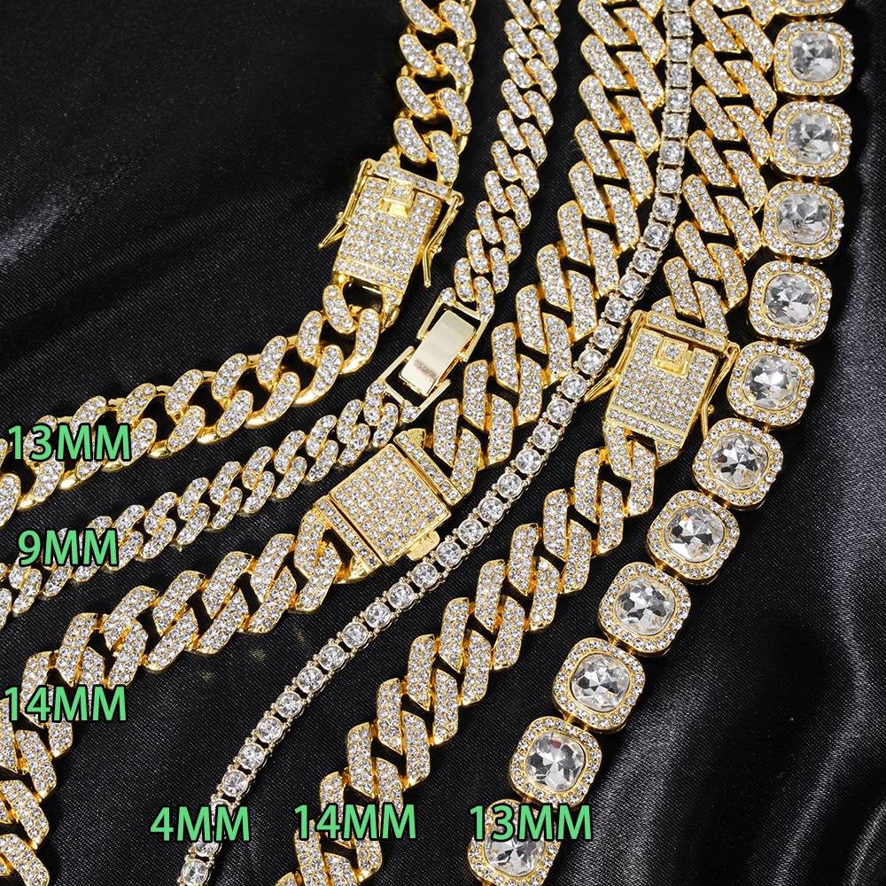New Last Supper Pendant Cuban Chain Necklace With 14mm Iced Out Chain Fashion Hip Hop Men Charm Pendant Tennis Necklaces Jewelry