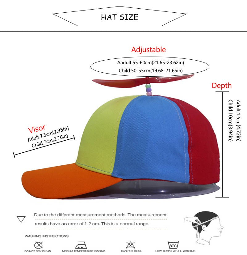 Funny Snapback Hat Helicopter Propeller Adventure Dad Hat Rainbow Bamboo Dragonfly Baseball Cap For Adult Kids Boys Girls