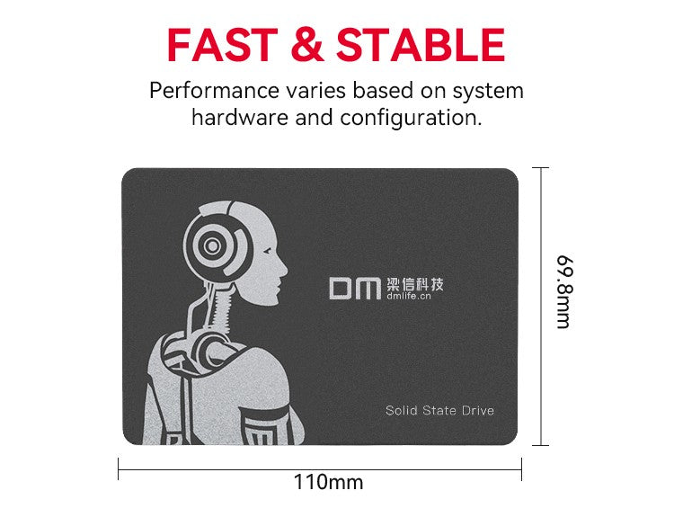 DM F550 SSD 1T 512GB 256GB 128GB Unidade de Estado Sólido Interna 2.5 polegadas SATA III Disco Rígido HD SSD Notebook PC