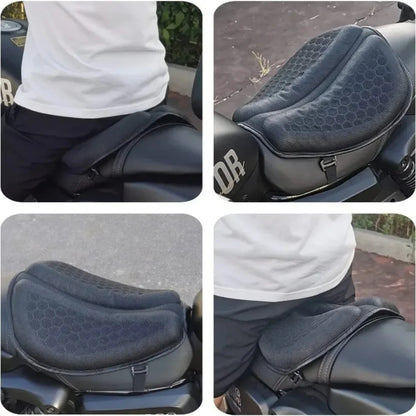 Almofada de Assento de Moto 3D Colmeia Antiderrapante Almofada de Gel de Moto Almofada de Assento de Alívio de Pressão para Moto Acessórios de Moto