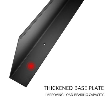 Prateleira de Parede Preta Fosca Prateleiras de Banheiro Acessórios de Banheiro 30-50cm Suporte de Armazenamento Moderno para Cozinha e Chuveiro Venda por Atacado