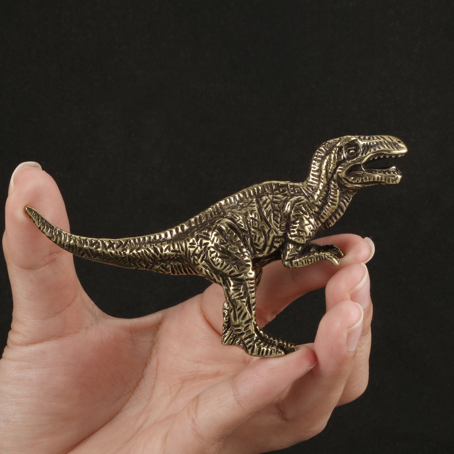 Dinossauro Alossauro Estegossauro Pterossauro Dimetrodon Diplodoco Estátua Decoração de Mesa de Escritório Jurássico Estatueta de Cobre 12 Estilos