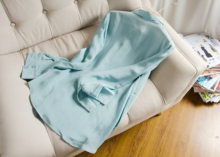 2025 Spring New Women's Silk Shirt Women's Long Sleeve 100% Mulberry Silk Blouse 16 MM White-collar OL Style Shirts For Women