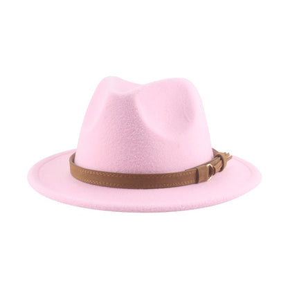 Hats for Women Fedoras Girls Hat Boys Hat Felted Kids Baby Caps Small 52cm 54cm Belt Wedding Cute Kid Fedoras Sombreros De Mujer