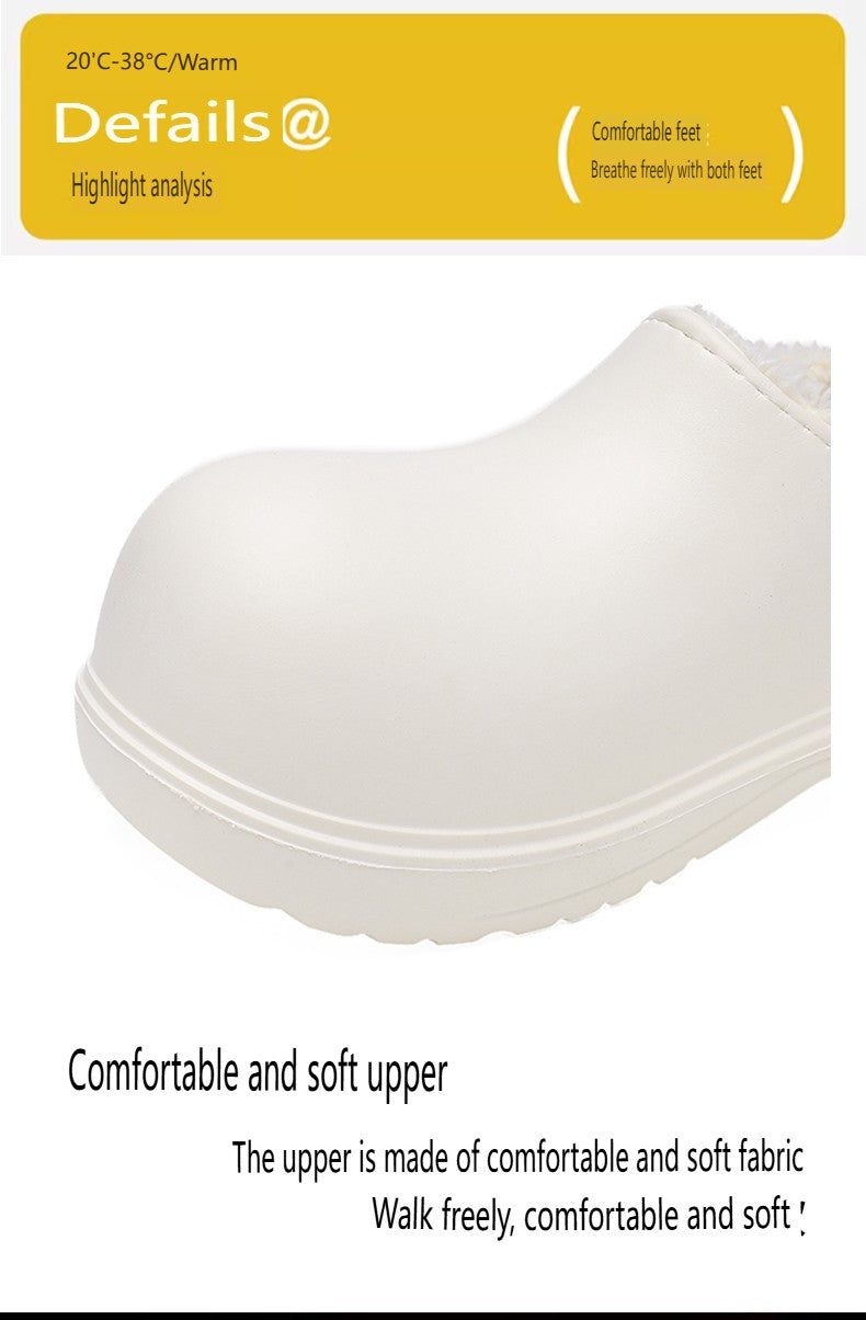 EVA new slip-on chef shoes men and women general casual big head shoes lightweight thick soles all wear rain shoes