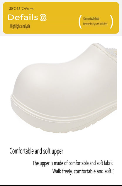 EVA new slip-on chef shoes men and women general casual big head shoes lightweight thick soles all wear rain shoes