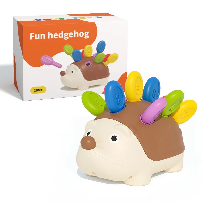 Hedgehog Montessori Baby Toys Hand-eye Coordination Fine Motor Training Develop Concentration Children Sensory Educational Toy