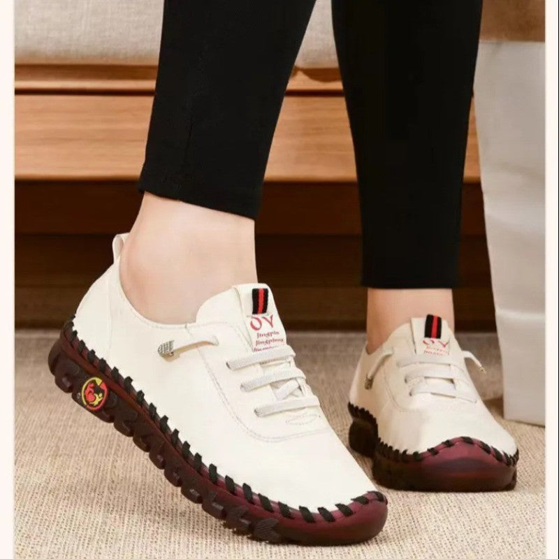 2025 Women's Flat Shoes New Orthopedic Loafers Woman Moccasins Stitched Slip On Ballet Flats For Women Nurse Shoes Medical