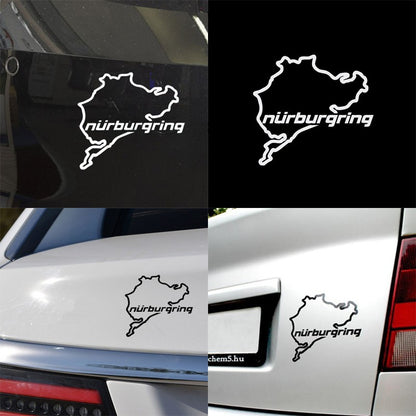 Adesivos para Janela Criativos de Moda Nurburgring para Carro, Estilo, Corrida de Rua