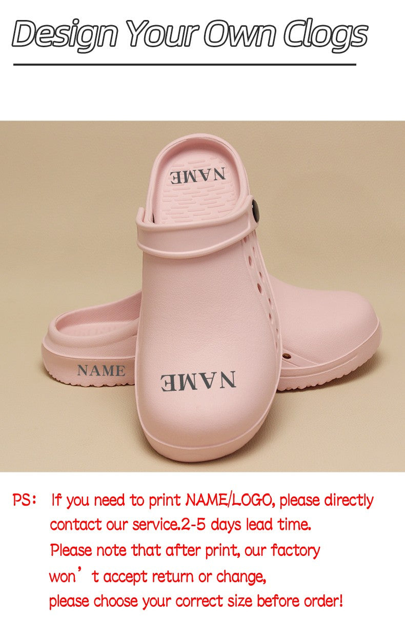 High Quality Scrub Shoes Non-slip Dentist Nursing Clogs Healthcare Service Work Slippers Soft Operating Room Protective Clogs