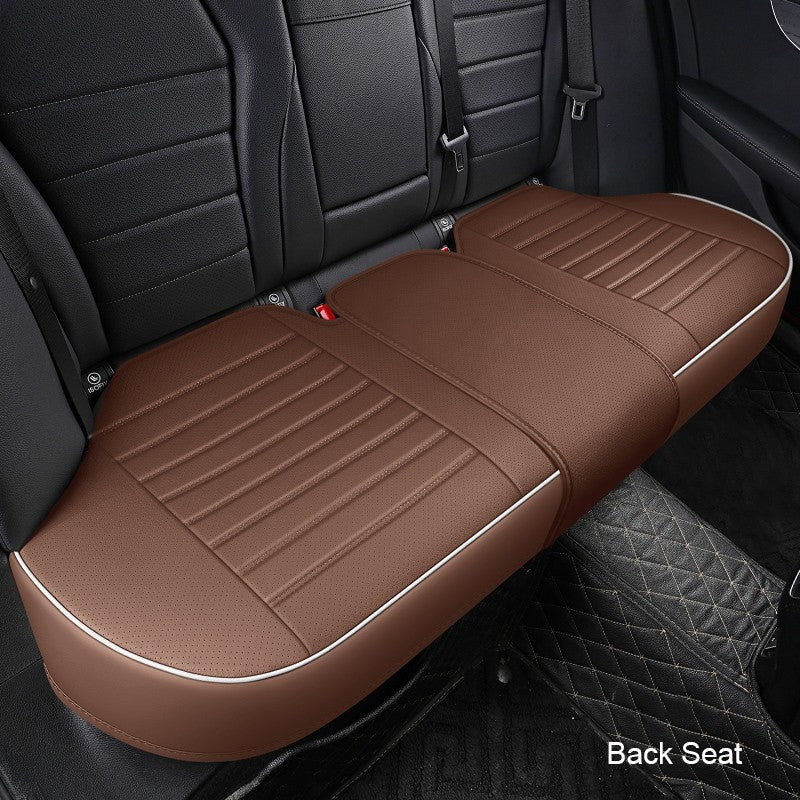 1Pcs PU Leather Car Universal Seat Cover Interior Auto Seat Kits Cushion Four Seasons Protector Mat Front Rear Rows Accessories