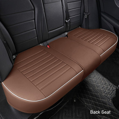 1Pcs PU Leather Car Universal Seat Cover Interior Auto Seat Kits Cushion Four Seasons Protector Mat Front Rear Rows Accessories