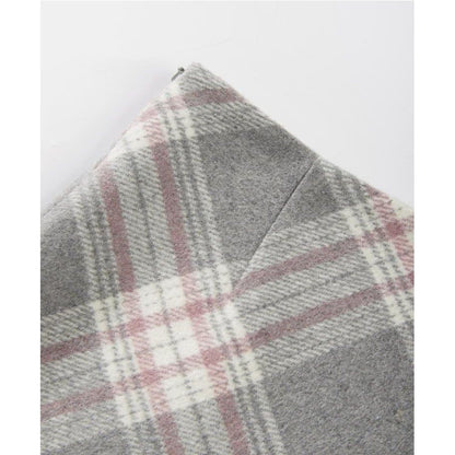 Winter Women's Mini Plaid Woolen Skirt A-line Korean 2000s Aesthetic High Waist Shoujo Kpop College Style Y2k Preppy Skirt New