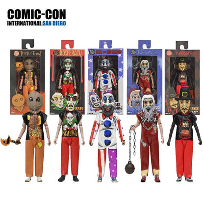 NECA Ben Cooper Costume Kids Costumed Action Figures Count Orlok Captain Spaulding Trick 'R Treat Sam John Carver Krampus