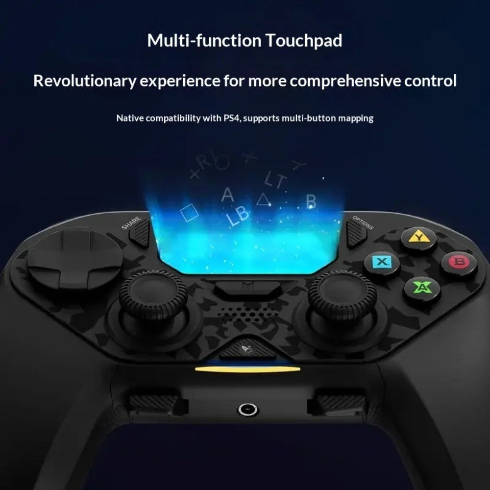 AceGamer Hyper Shadow D4 Gaming Controller Wireless Bluetooth TMR Joystick Customizable Buttons for PS4/Pc/Steam/Switch2 Game