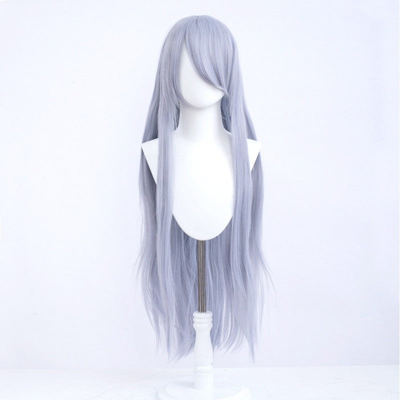 Halloween Cosplay Anime Party Fancy Wig Costume Wig 100cm Long Straight Heat Resistant Synthetic Hair Anime Colored Hair