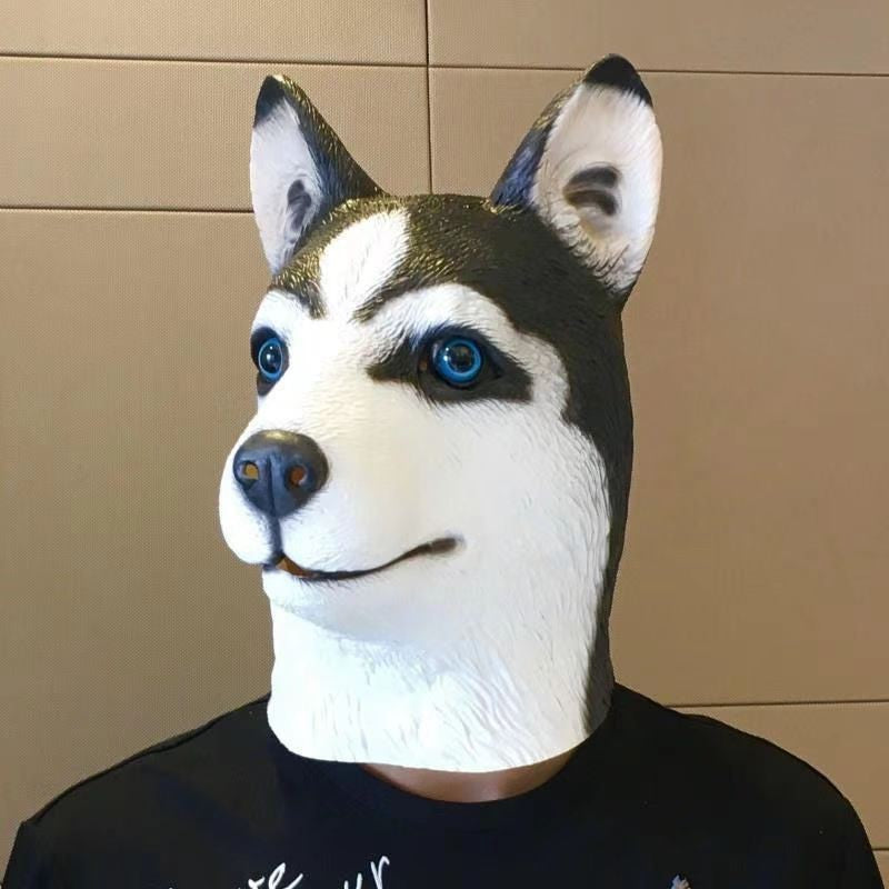 Halloween Latex Full Head Mask for Adults & Kids Animal, Pumpkin, Fox, Dog, Panda, Monkey Character Cosplay Costume Accessory