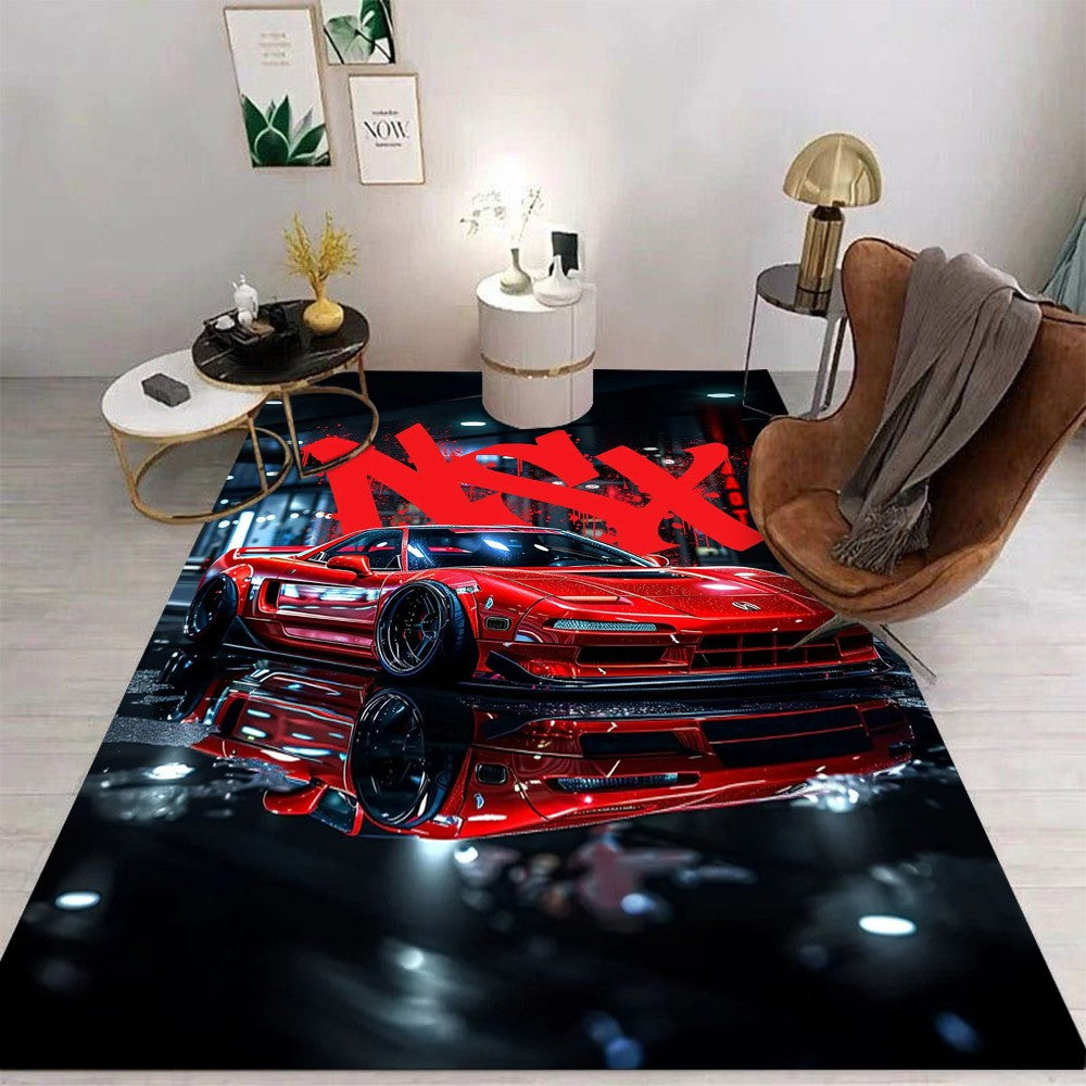 Miata Supra Car E36 Super Car Carpet for Living Room Decor Bedroom Soft Rugs Doormat Child Play Area Rug Nonslip Mat Kid Gift