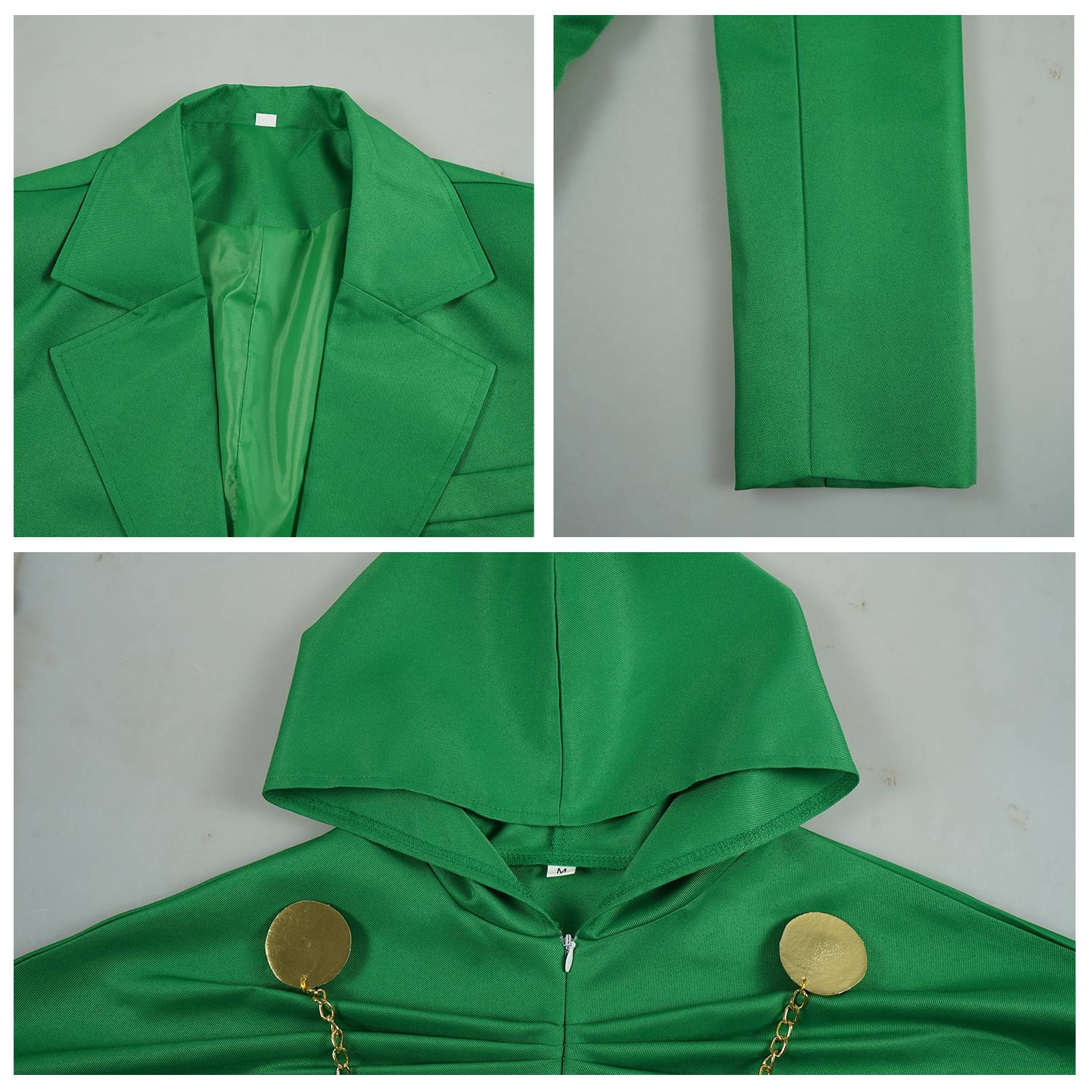 Movie Doctor Doom Cosplay Costume Evil Scientist Clothing Subdue Adult Green Coat Pants Suit Halloween Party Outfit