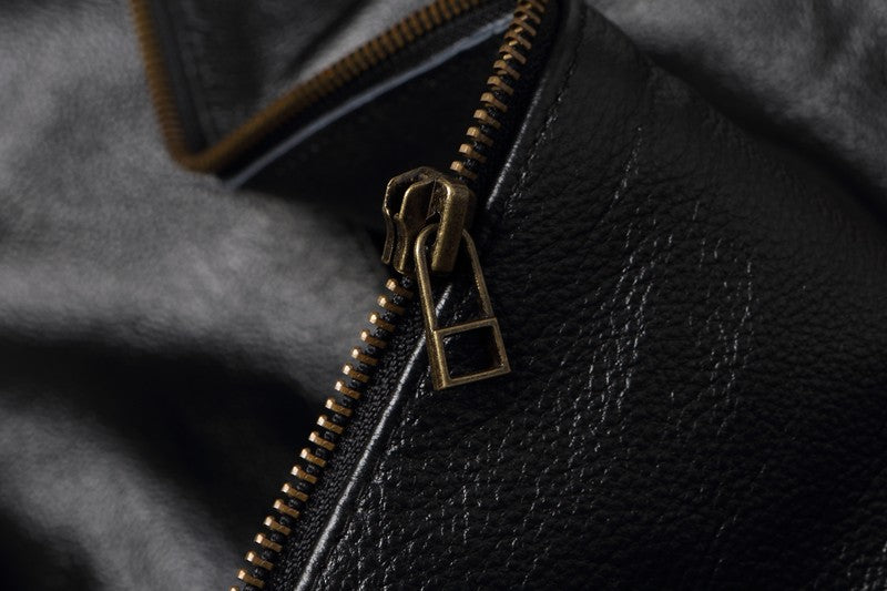 Men's Spring Original Leather Motorcycle Jacket 2025 Skull Embroidery Top Layer Cowhide Clothing Slim Fit Black Slim Male Coat