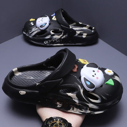 Shevalues Fashion Men Clogs Slippers Casual Hole Beach Sandals Outdoor Men Garden Shoes Summer Soft Sandals Home Bathroom Slides