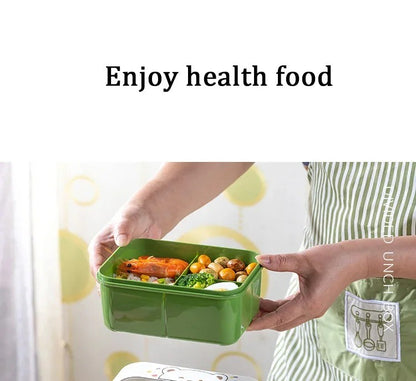 Conjunto de Copo Lancheira Infantil de Plástico Portátil 1200ML com Garfo e Lancheira Infantil com Copo de Água, Recipiente para Armazenamento de Alimentos